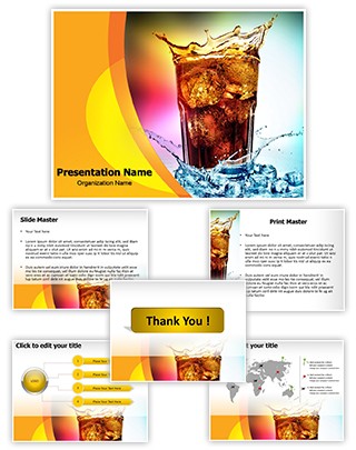 Overflowing Drink Editable PowerPoint Template