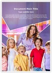 Children Preschool Teacher Editable Template