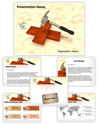 Hammer Nail Titanium Editable PowerPoint Template