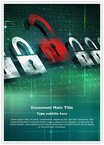 Computer Security Encryption Editable Template