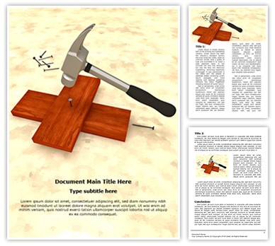 Hammer Nail Titanium Editable Word Template