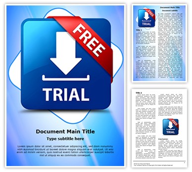 Download Software Free Trial Editable Word Template