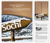 Sochi Russia Editable PowerPoint Template