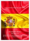 National Flag Spain Editable Template