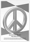 Peace Love Symbol Editable Template