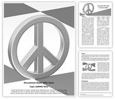 Peace Love Symbol Editable PowerPoint Template