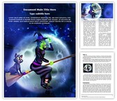 Sorceress Witchcraft Editable PowerPoint Template