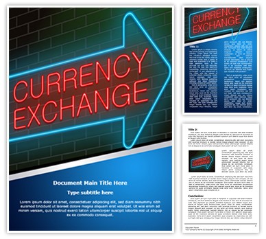 Traveling Currency Exchange Editable Word Template