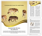 Wildlife Wolf Editable PowerPoint Template