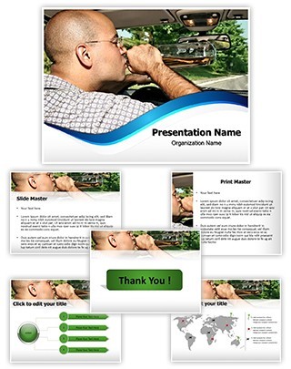 Drunk Driving Editable PowerPoint Template