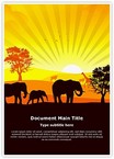 African Wildlife Editable Template