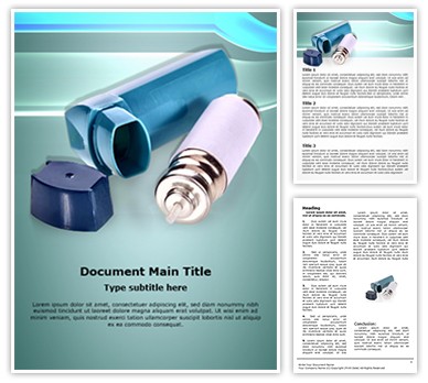 Asthma Inhaler Editable Word Template