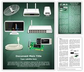 Network Hardware Editable PowerPoint Template