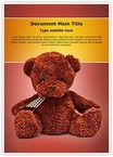 Cute Teddy Bear Editable Template