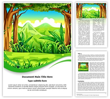 Forest Editable Word Template
