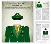 General Military Uniform Editable PowerPoint Template