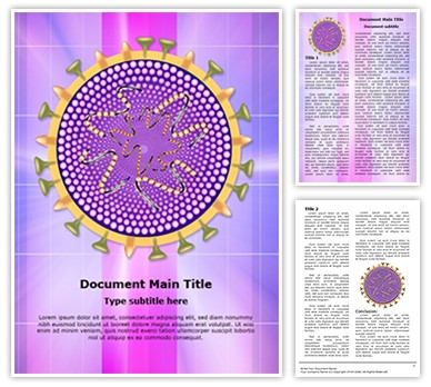 Influenza Virus Editable Word Template