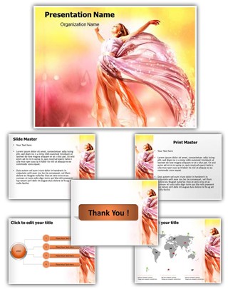 Beautiful Girls Editable PowerPoint Template