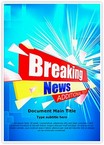 Journalism Breaking News Editable Template