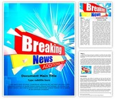 Journalism Breaking News Editable PowerPoint Template