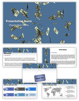 Money Rain Editable PowerPoint Template