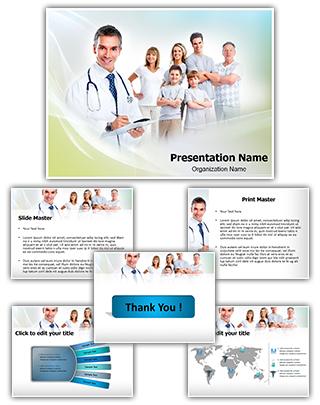 Family Healthcare Editable PowerPoint Template