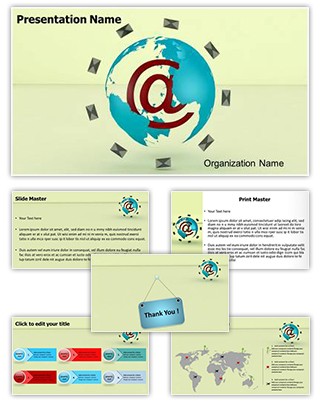 Global Email Marketing Editable PowerPoint Template
