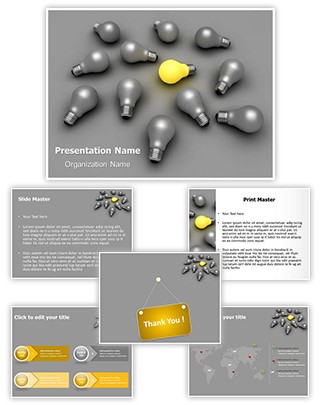 Idea Bulb Editable PowerPoint Template