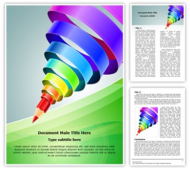 Graphic Design Education Editable Word Template