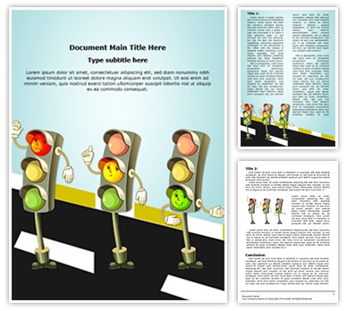 Traffic Signs Traffic Rules Editable Word Template