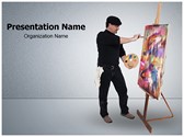 Fine Art Painter Editable PowerPoint Template