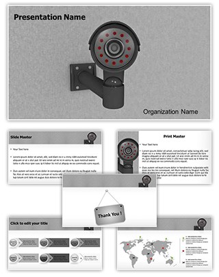 Security CCTV Camera Editable PowerPoint Template