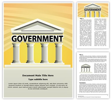 Architecture Government Building Editable Word Template