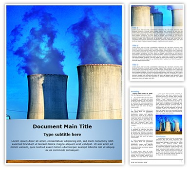 Nuclear Power Plant Editable Word Template