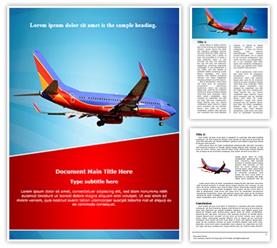 Southwest Airlines Editable Word Template