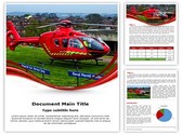 Medical Services Air Ambulance Editable PowerPoint Template