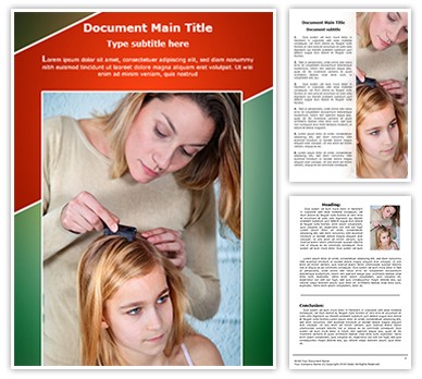 Head Lice Treating Editable Word Template