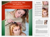 Head Lice Treating Editable PowerPoint Template