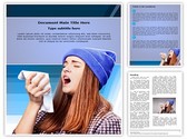 Sneezing Flu Editable PowerPoint Template