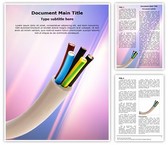 Electric Conductor Cable Editable PowerPoint Template