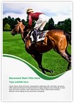 Horse and jockey Editable Template