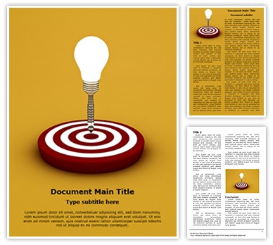 Idea Target Editable Word Template