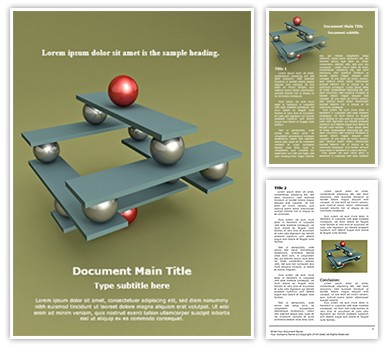 Balancing Spheres Editable Word Template