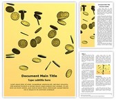 Coins Rain Editable PowerPoint Template