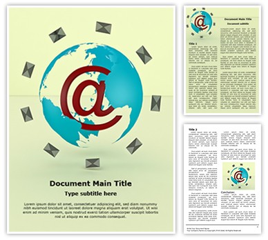 Global Email Marketing Editable Word Template
