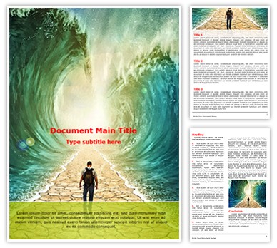 Crossing Red Sea Editable Word Template