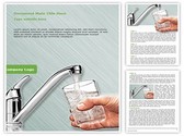 Drinking water Editable PowerPoint Template