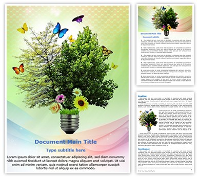 Environmental energy Editable Word Template