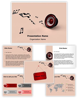 Music Notes Editable PowerPoint Template