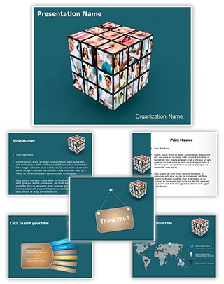 Medical Cube Editable PowerPoint Template